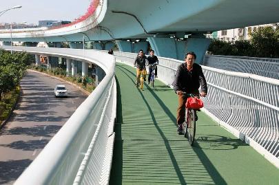 В Китае все большую популярность набирает велоспорт