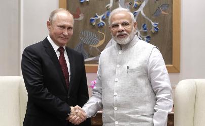Владимир Путин поздравил премьер-министра Индии с 71-летием