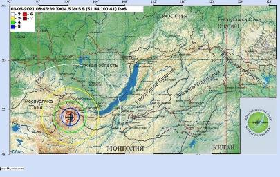 В трёхстах километрах от Ангарска произошло землетрясение