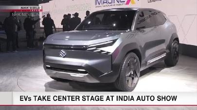 На автосалоне в Индии представили новые модели электромобилей