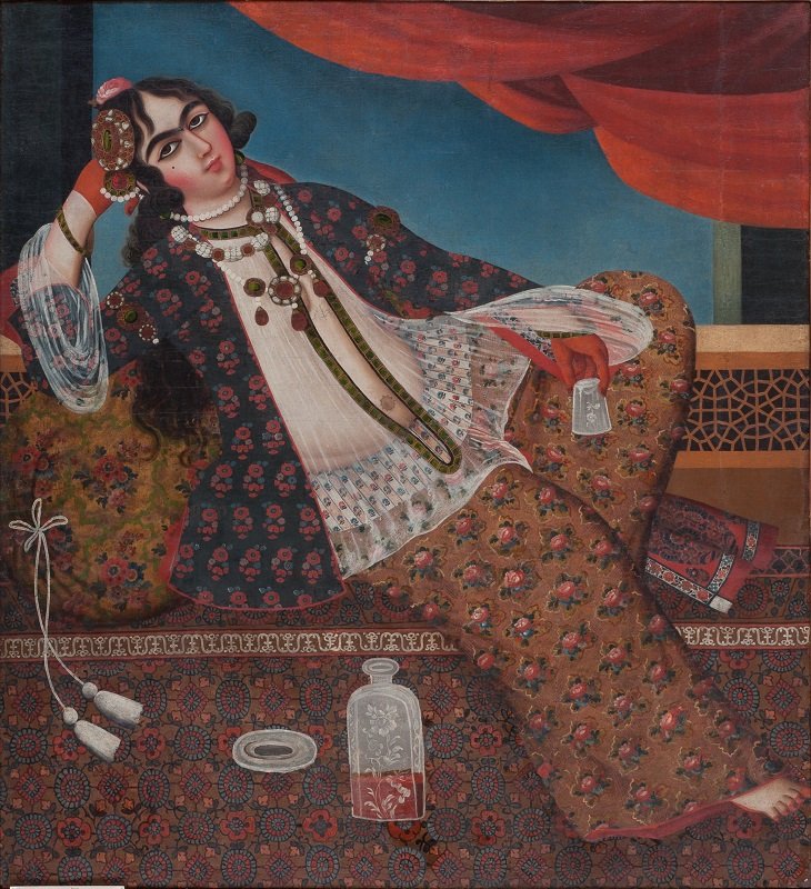 Неизвестный мастер, Женщина у окна, Иран, XIX век.jpg
