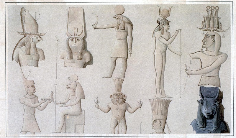 ГМВ КП 38574 7977 II Ефимов Д.Е. 'Собрание богов египетского вероисповедания с разных монументов Египта и Нубии' 1834 г._1 (1).JpG