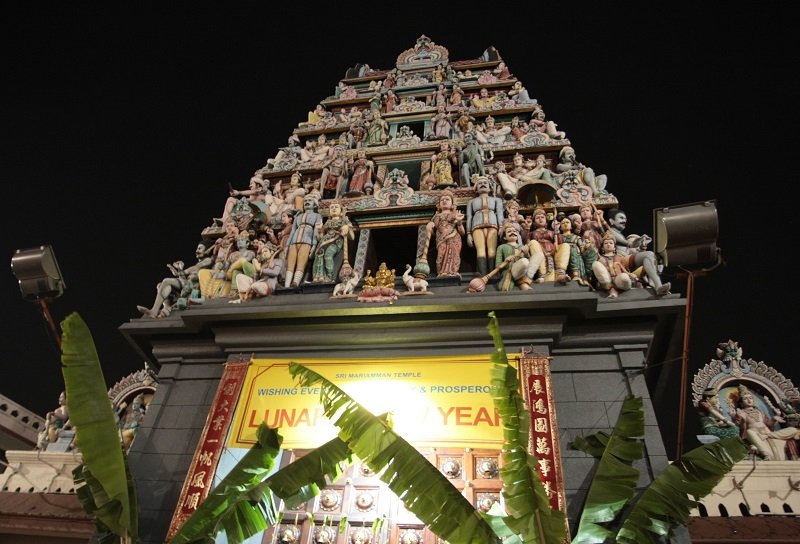Singapore. Hindu temple