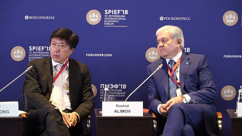 Генеральный секретарь Шанхайской организации сотрудничества Рашид Алимов. Петербургский международный экономический форум 2018