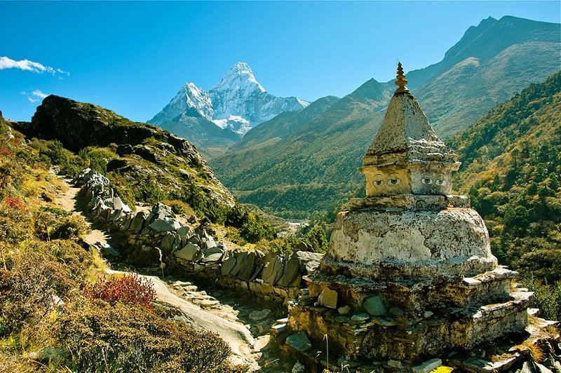 Национальный парк Сагарматха, Непал. Отсюда можно полюбоваться Эверестом.