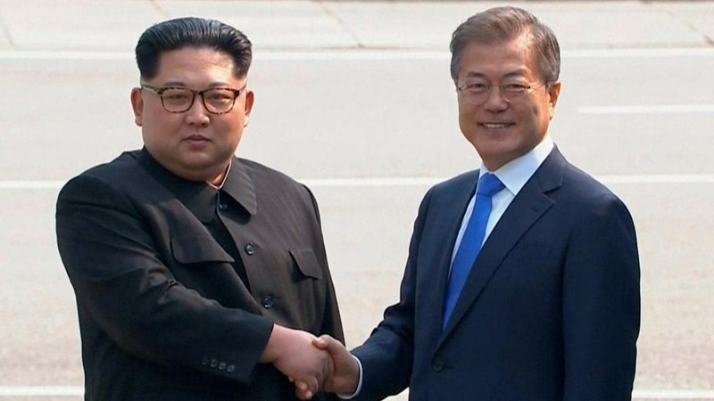 Президенты КНДР и Южной Кореи